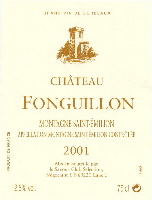 Ch�teau Fonguillon 2001, AOC Montagne Saint-Emilion (la bouteille)