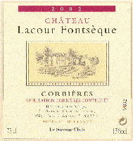 Corbi�res AOC - Ch�teau Lacour Fonts�que 2002 (la bouteille)
