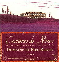 Costi�res-de-N�mes AOC - Domaine Pieu Redon 2003 (la bouteille)