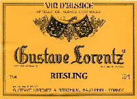 Riesling Rotenberg, AOC Alsace - Gustave Lorentz 2003 (la bouteille)