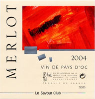 Merlot 2004, Vin de Pays d'Oc (la bouteille)