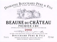 Beaune 1er Cru AOC - Beaune du Ch�teau - Domaine Bouchard P�re et Fils 2002 (la bouteille)