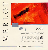 Merlot 2004, Vin de Pays d'Oc (la cavine)