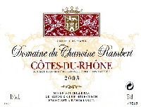 C�tes-du-Rh�ne, AOC - Domaine du Chanoine Rambert 2003 (la bouteille)