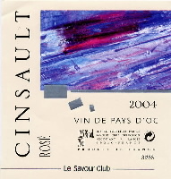 Cinsault ros� 2004, Vin de Pays d'Oc (la bouteille)