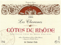 C�tes-du-Rh�ne, Les Claranes 2004, AOC (la bouteille)