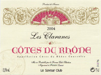 C�tes-du-Rh�ne, Les Claranes 2004, AOC (la bouteille)