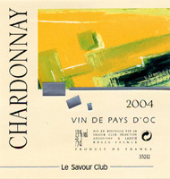 Chardonnay 2004, Vin de Pays d'Oc (la bouteille)