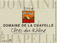 C�tes-du-Rh�ne AOC - Domaine de la Chapelle 2004 (la bouteille)