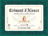 Cr�mant d'Alsace Brut, AOC (la bouteille)