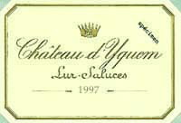 Ch�teau d'Yquem 1997, AOC Sauternes - 1er Cru Sup�rieur (la bouteille)